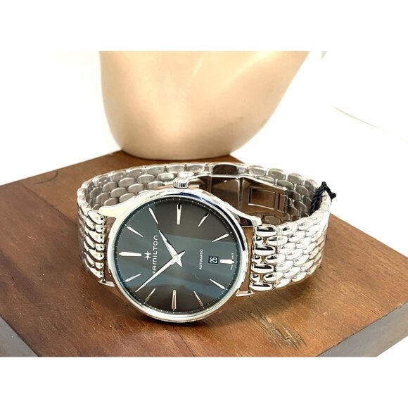 Hamilton Men's Watch H38525181 Jazzmaster Swiss Automatic Gray Dial Steel 40mm - Picture 9 of 15